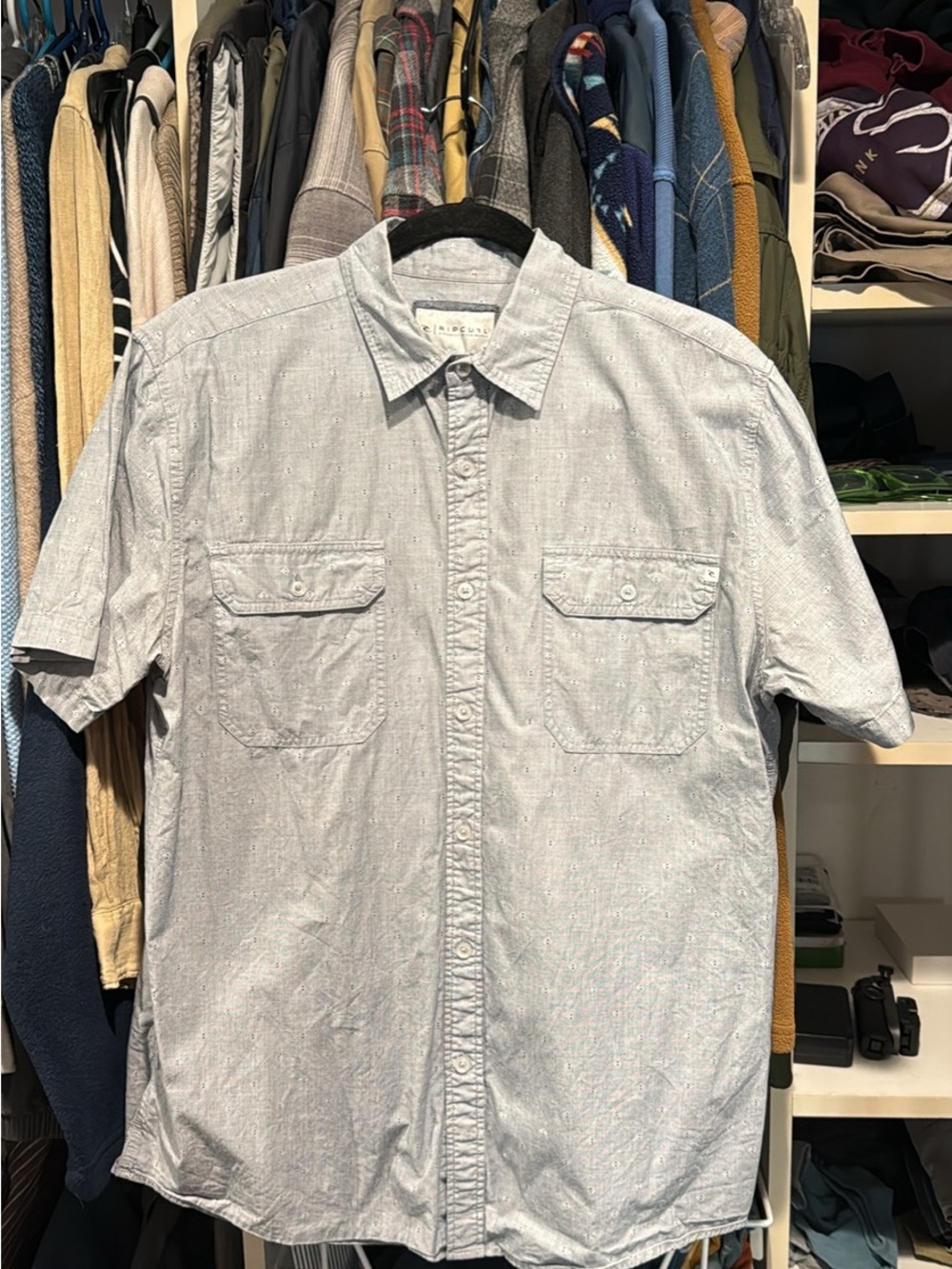 Ripcurl Men’s Short-Sleeve Button-Down Shirt